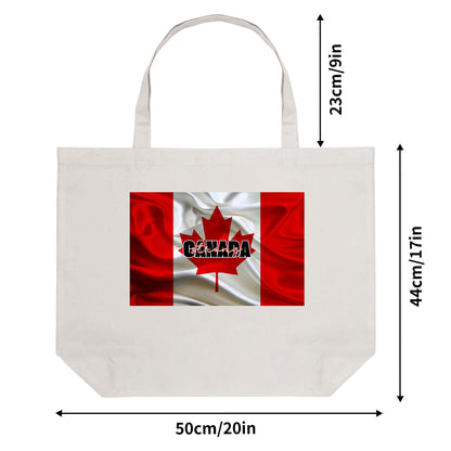 O Canada - Eco-Friendly Cotton Tote Bag – Spacious & Durable Design (Single-Sided Print)