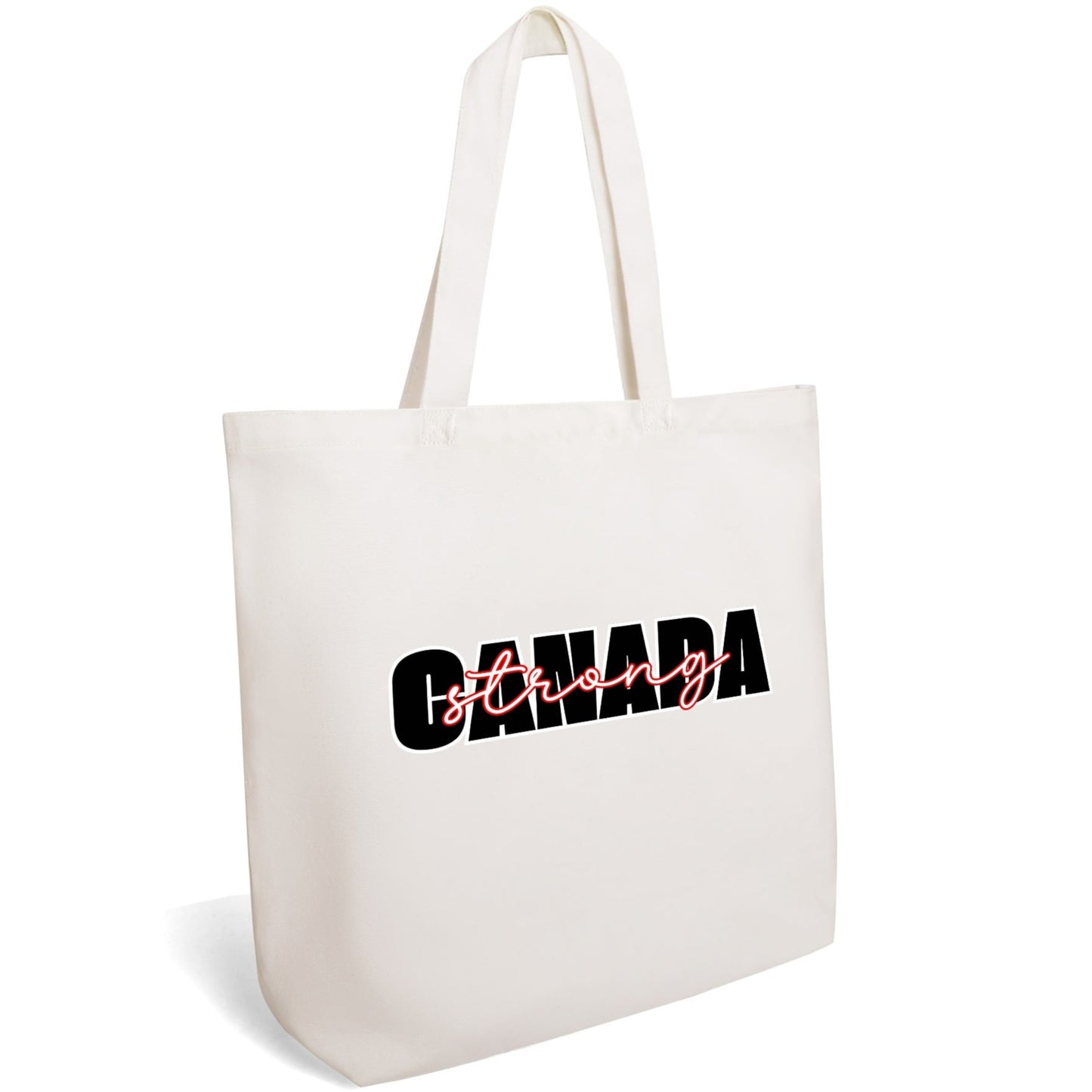 O Canada - Eco-Friendly Cotton Tote Bag – Spacious & Durable Design (Single-Sided Print)