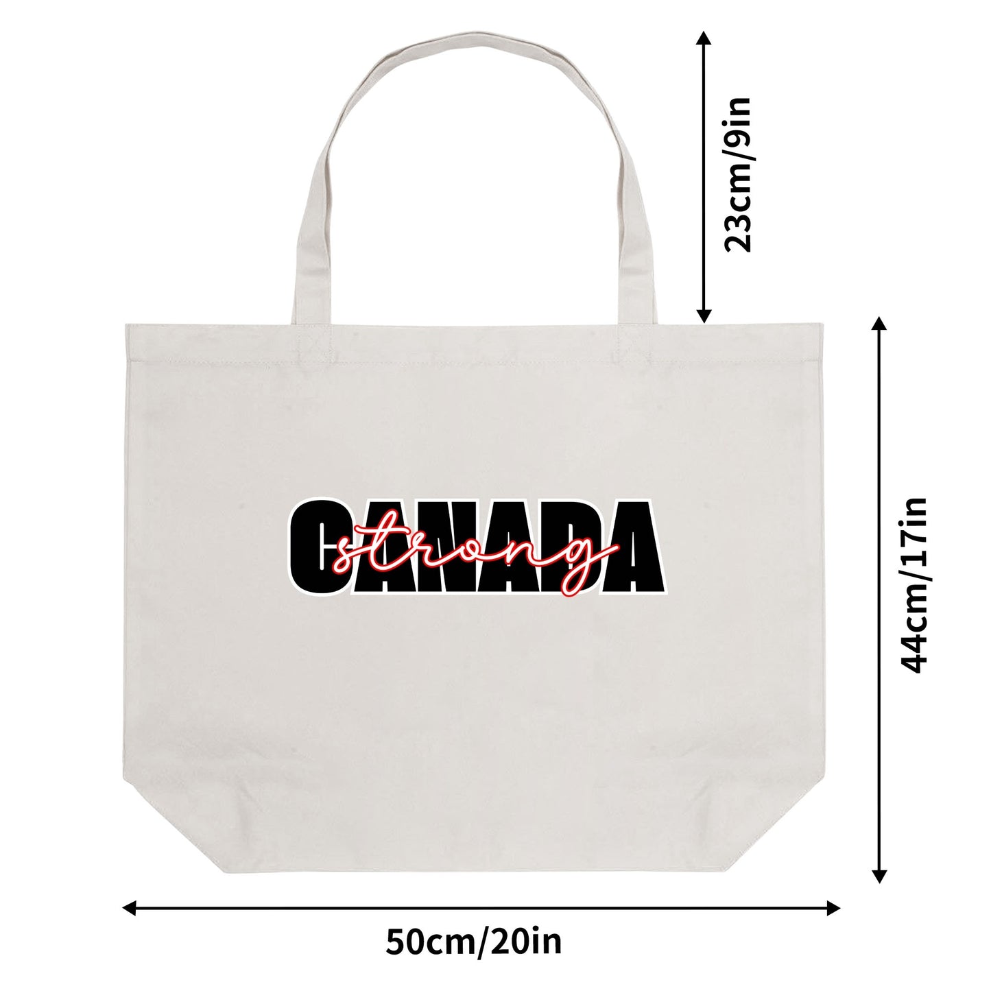 O Canada - Eco-Friendly Cotton Tote Bag – Spacious & Durable Design (Single-Sided Print)