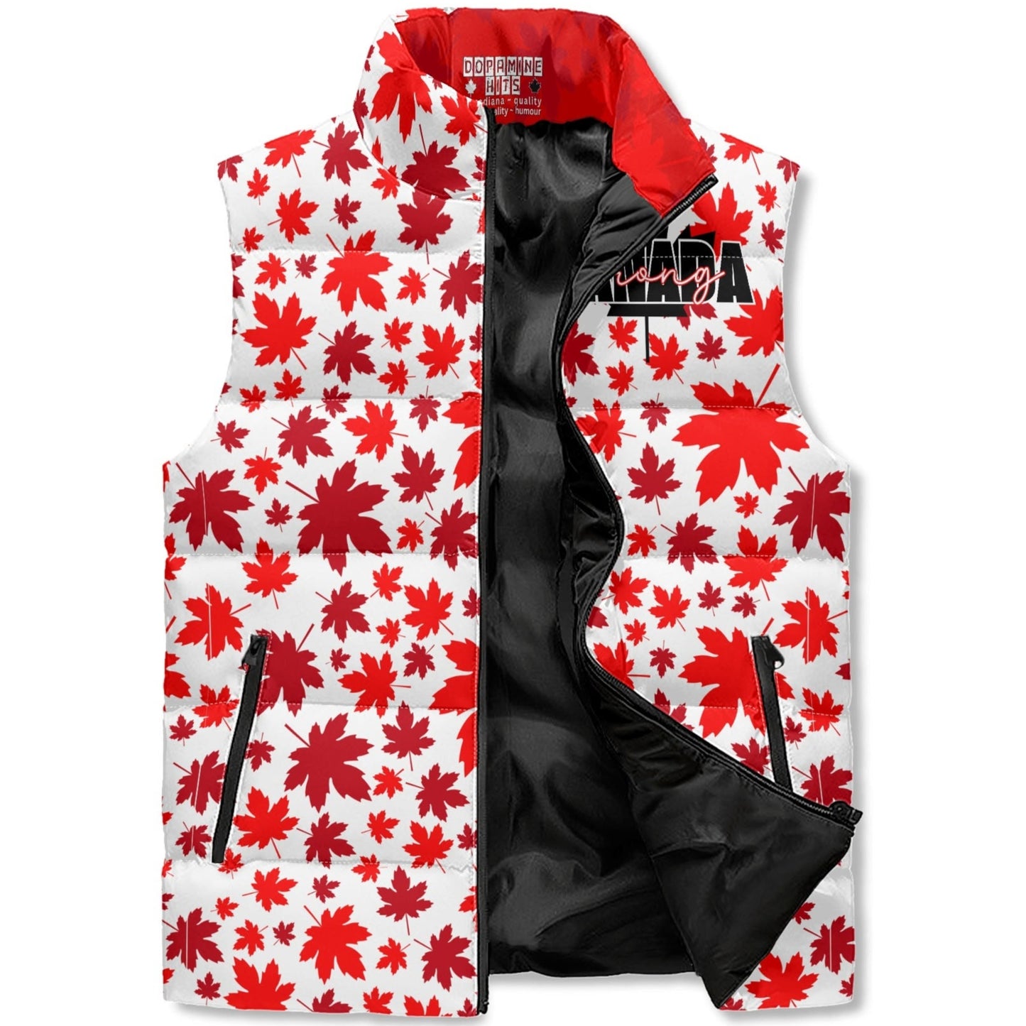 Canada Strong Puffer Vest - Unisex, All-Weather Protection with Zip Closure