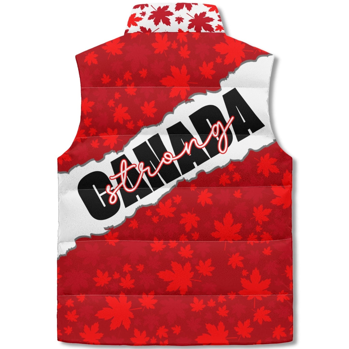 Canada Strong Puffer Vest - Unisex, All-Weather Protection with Zip Closure