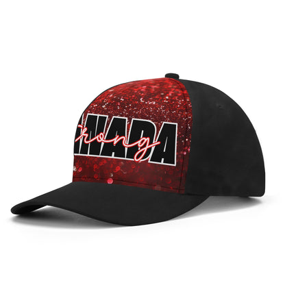 O Canada - Red Glitter Print | Unisex Baseball Cap – Stylish, Comfortable, and Versatile