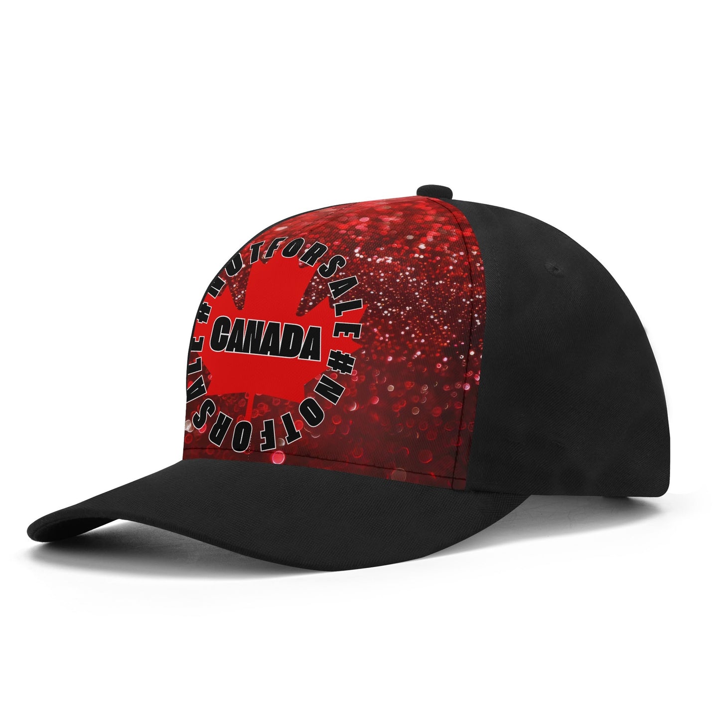 O Canada - Red Glitter Print | Unisex Baseball Cap – Stylish, Comfortable, and Versatile