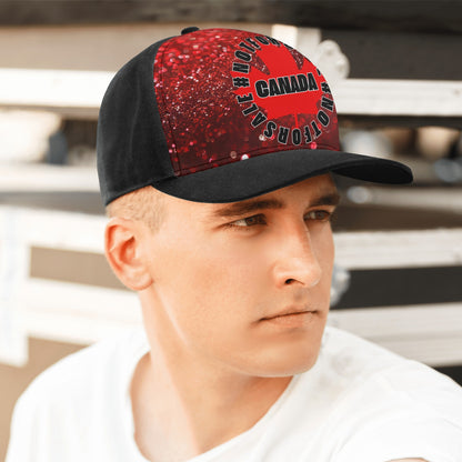 O Canada - Red Glitter Print | Unisex Baseball Cap – Stylish, Comfortable, and Versatile