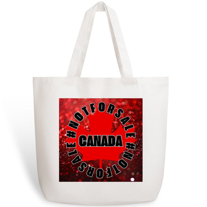 Glittered O Canada - Eco-Friendly Cotton Tote Bag – Spacious & Durable Design (Single-Sided Print)