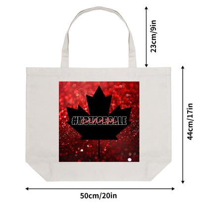 Glittered O Canada - Eco-Friendly Cotton Tote Bag – Spacious & Durable Design (Single-Sided Print)