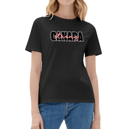 Canada Strong Front, #NOTFORSALE Back, Womens 100% Soft Cotton T-Shirt