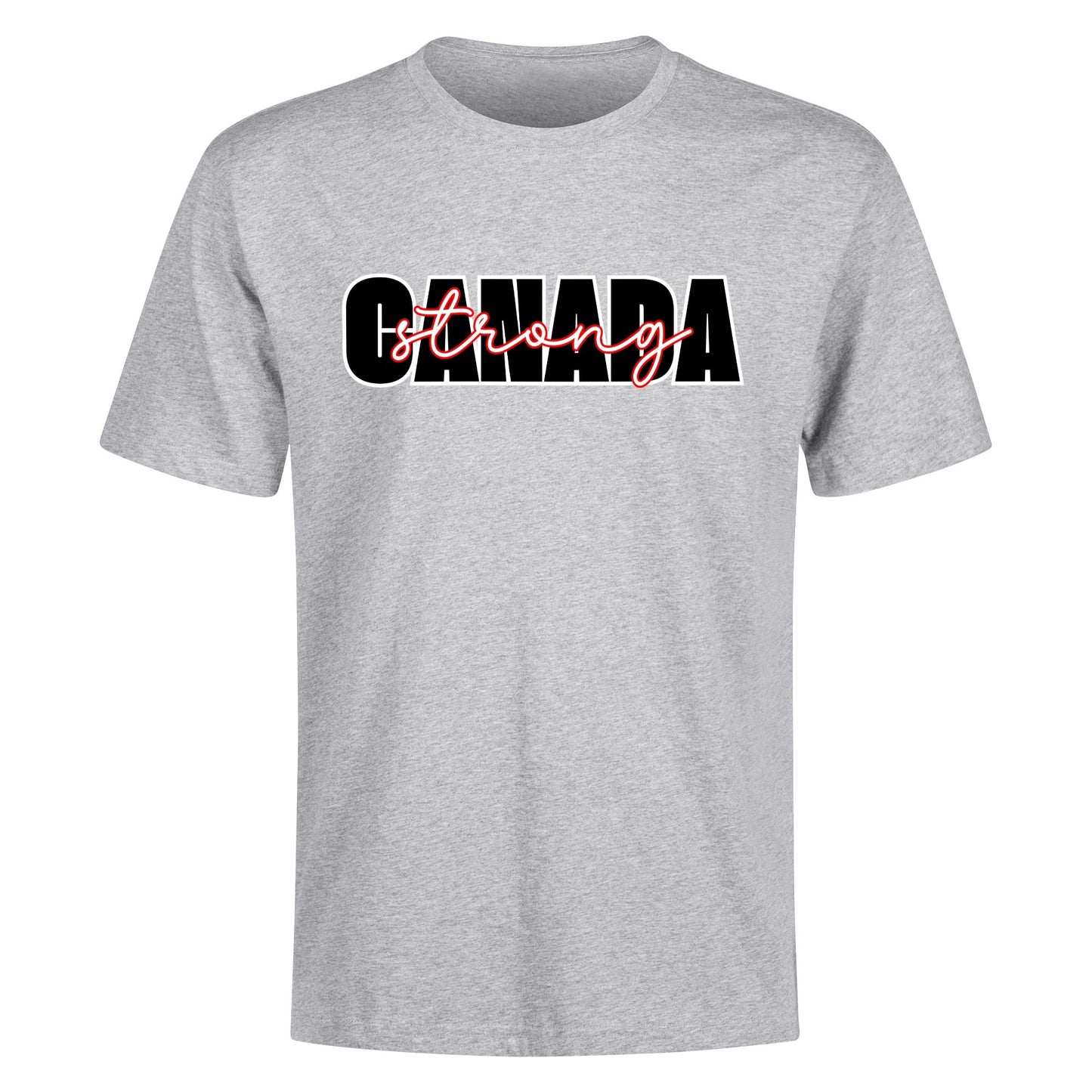 Canada Strong Front, #NOTFORSALE Back, Mens 100% Soft Cotton T-Shirt