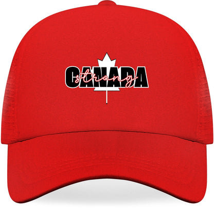 Canada Strong - Breathable Mesh Baseball Hat – Stylish, Comfortable, and UV Protective