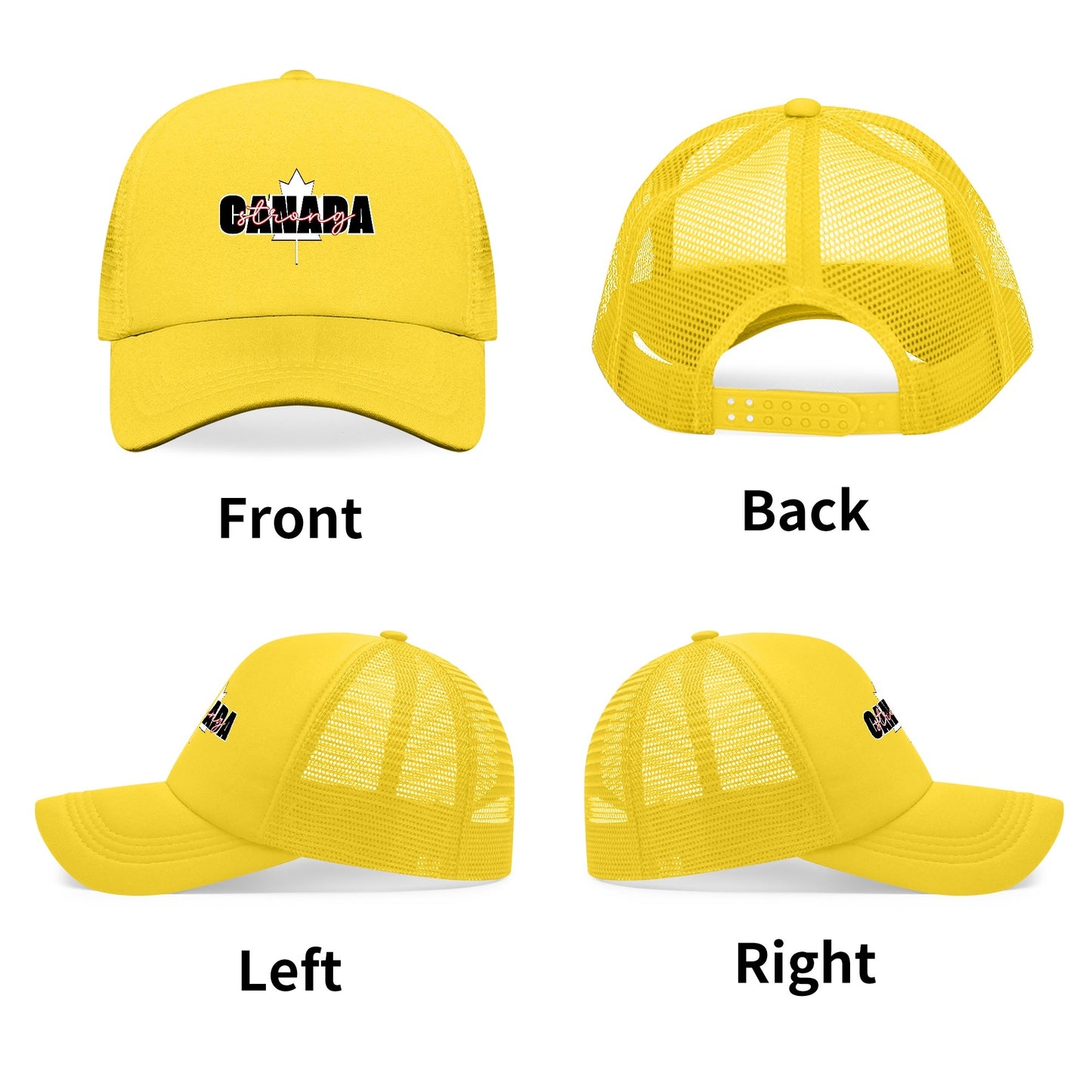 Canada Strong - Breathable Mesh Baseball Hat – Stylish, Comfortable, and UV Protective