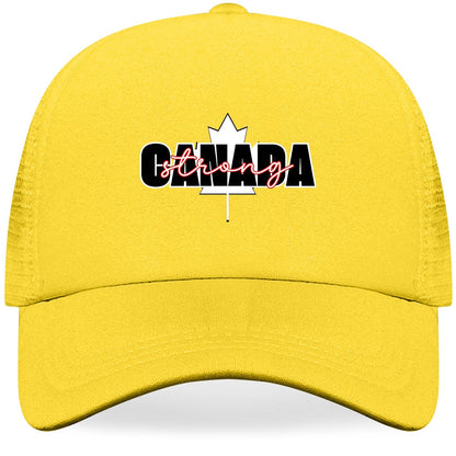 Canada Strong - Breathable Mesh Baseball Hat – Stylish, Comfortable, and UV Protective