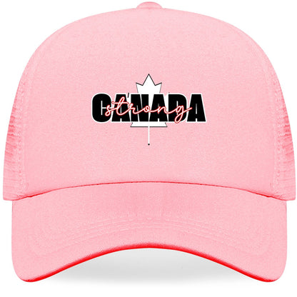 Canada Strong - Breathable Mesh Baseball Hat – Stylish, Comfortable, and UV Protective