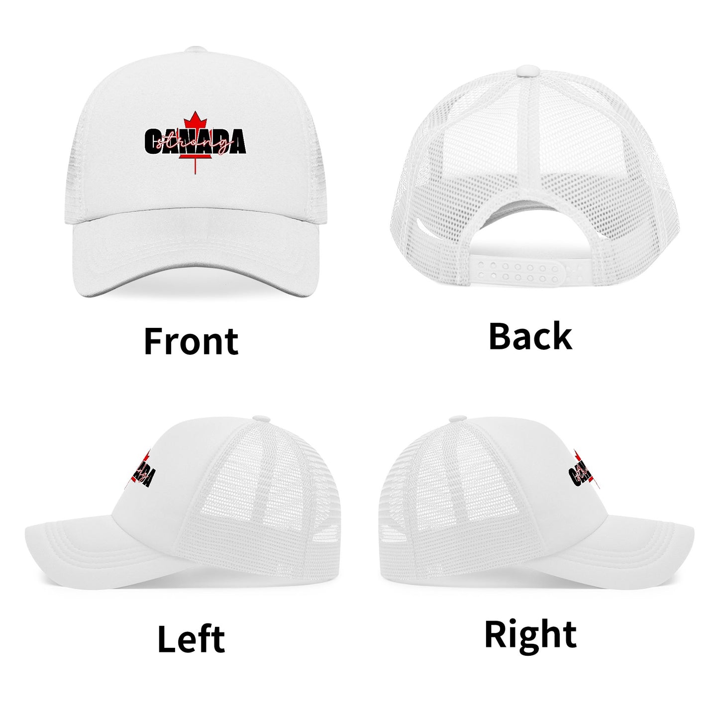 Canada Strong - Breathable Mesh Baseball Hat – Stylish, Comfortable, and UV Protective