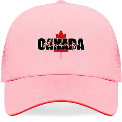 Canada Strong - Breathable Mesh Baseball Hat – Stylish, Comfortable, and UV Protective