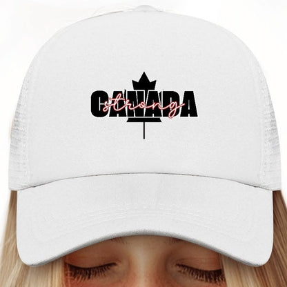 Canada Strong - Breathable Mesh Baseball Hat – Stylish, Comfortable, and UV Protective