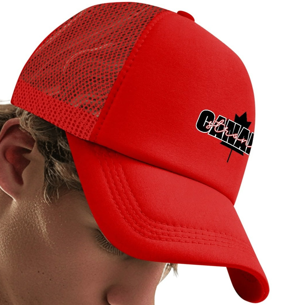 Canada Strong - Breathable Mesh Baseball Hat – Stylish, Comfortable, and UV Protective