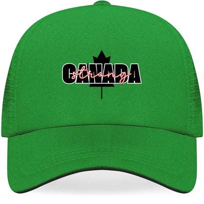 Canada Strong - Breathable Mesh Baseball Hat – Stylish, Comfortable, and UV Protective