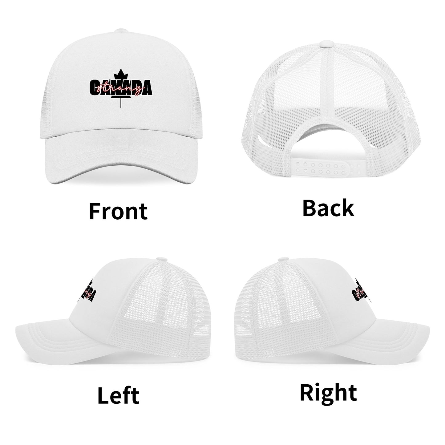 Canada Strong - Breathable Mesh Baseball Hat – Stylish, Comfortable, and UV Protective