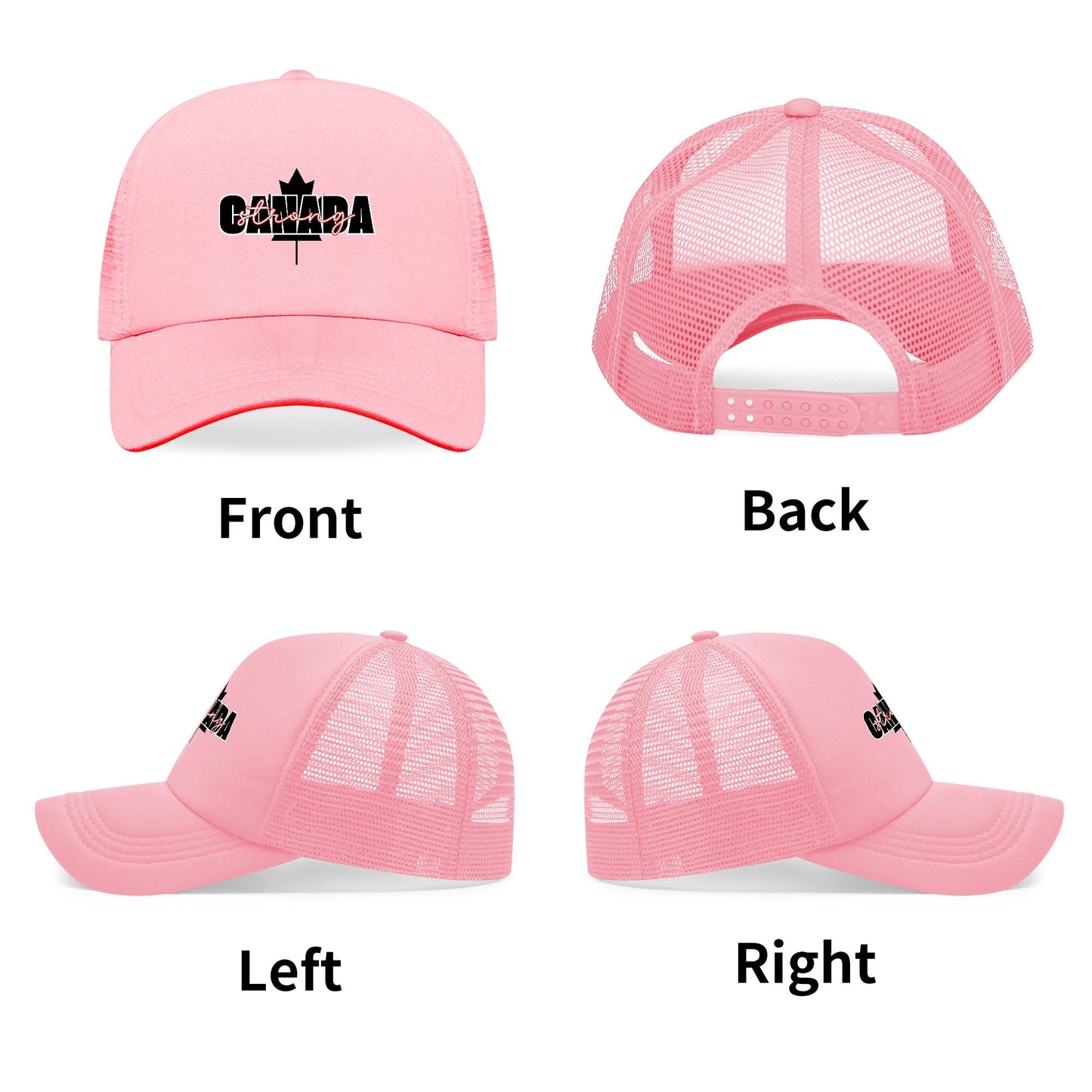 Canada Strong - Breathable Mesh Baseball Hat – Stylish, Comfortable, and UV Protective