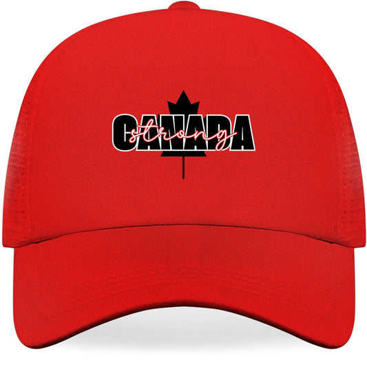 Canada Strong - Breathable Mesh Baseball Hat – Stylish, Comfortable, and UV Protective