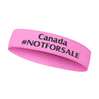 Canada #NOTFORSALE Embroidered Headband – Stylish, Comfortable, and Functional