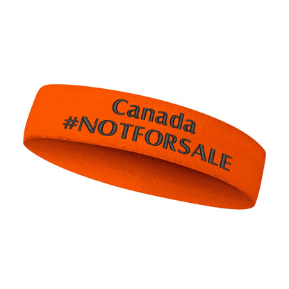 Canada #NOTFORSALE Embroidered Headband – Stylish, Comfortable, and Functional