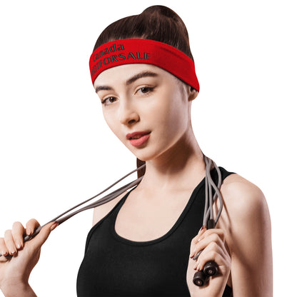 Canada #NOTFORSALE Embroidered Headband – Stylish, Comfortable, and Functional