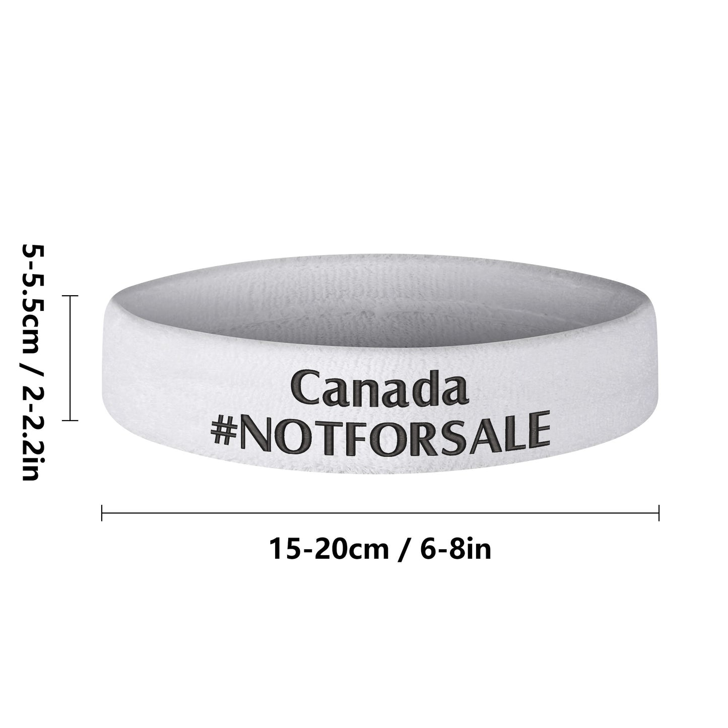 Canada #NOTFORSALE Embroidered Headband – Stylish, Comfortable, and Functional