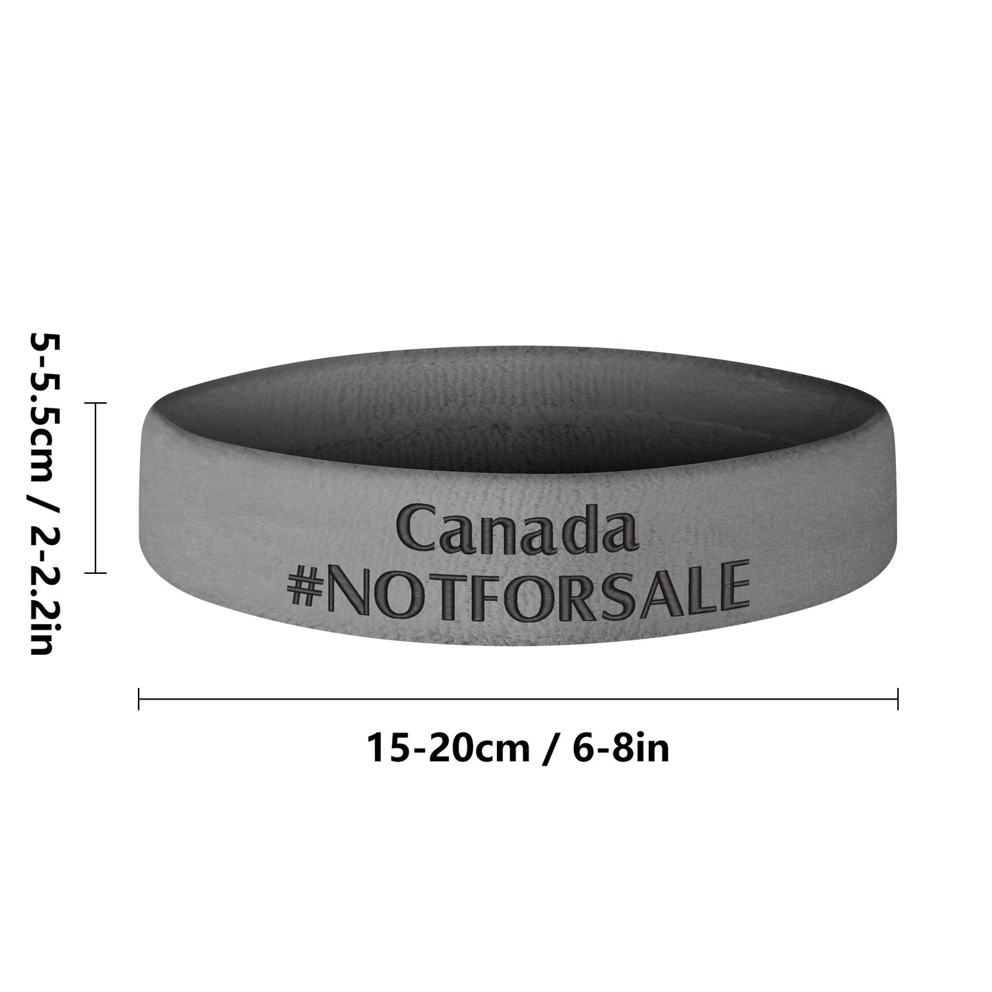 Canada #NOTFORSALE Embroidered Headband – Stylish, Comfortable, and Functional