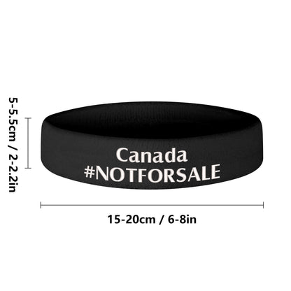 Canada #NOTFORSALE Embroidered Headband – Stylish, Comfortable, and Functional