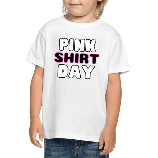Pink Shirt Day | Kids 100% Soft Cotton T-Shirt - Spread Kindness