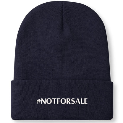 Canada is #NOTFORSALE - Retro Gradient Embroidered Knit Beanie – Stylish and Warm Winter Toque