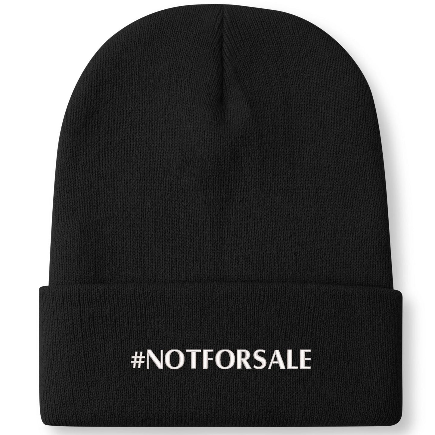 Canada is #NOTFORSALE - Retro Gradient Embroidered Knit Beanie – Stylish and Warm Winter Toque