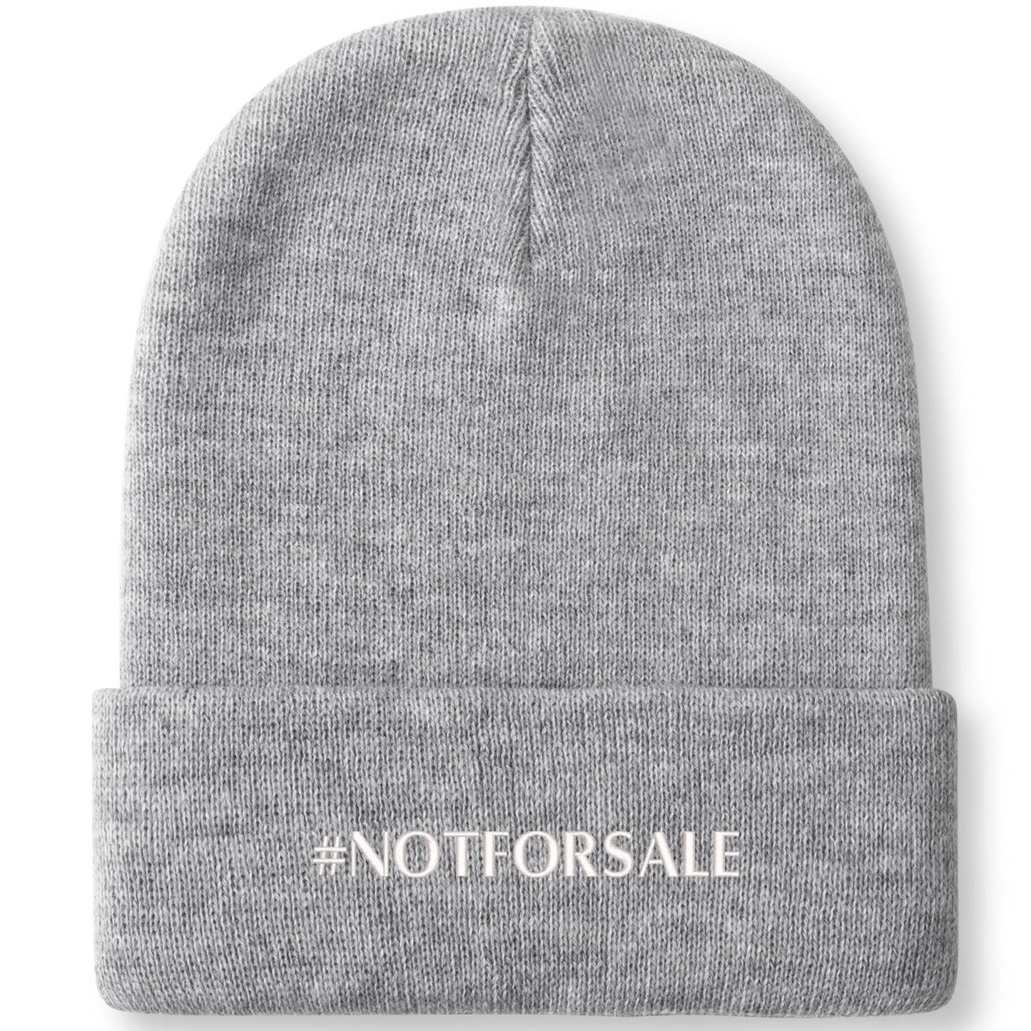 Canada is #NOTFORSALE - Retro Gradient Embroidered Knit Beanie – Stylish and Warm Winter Toque