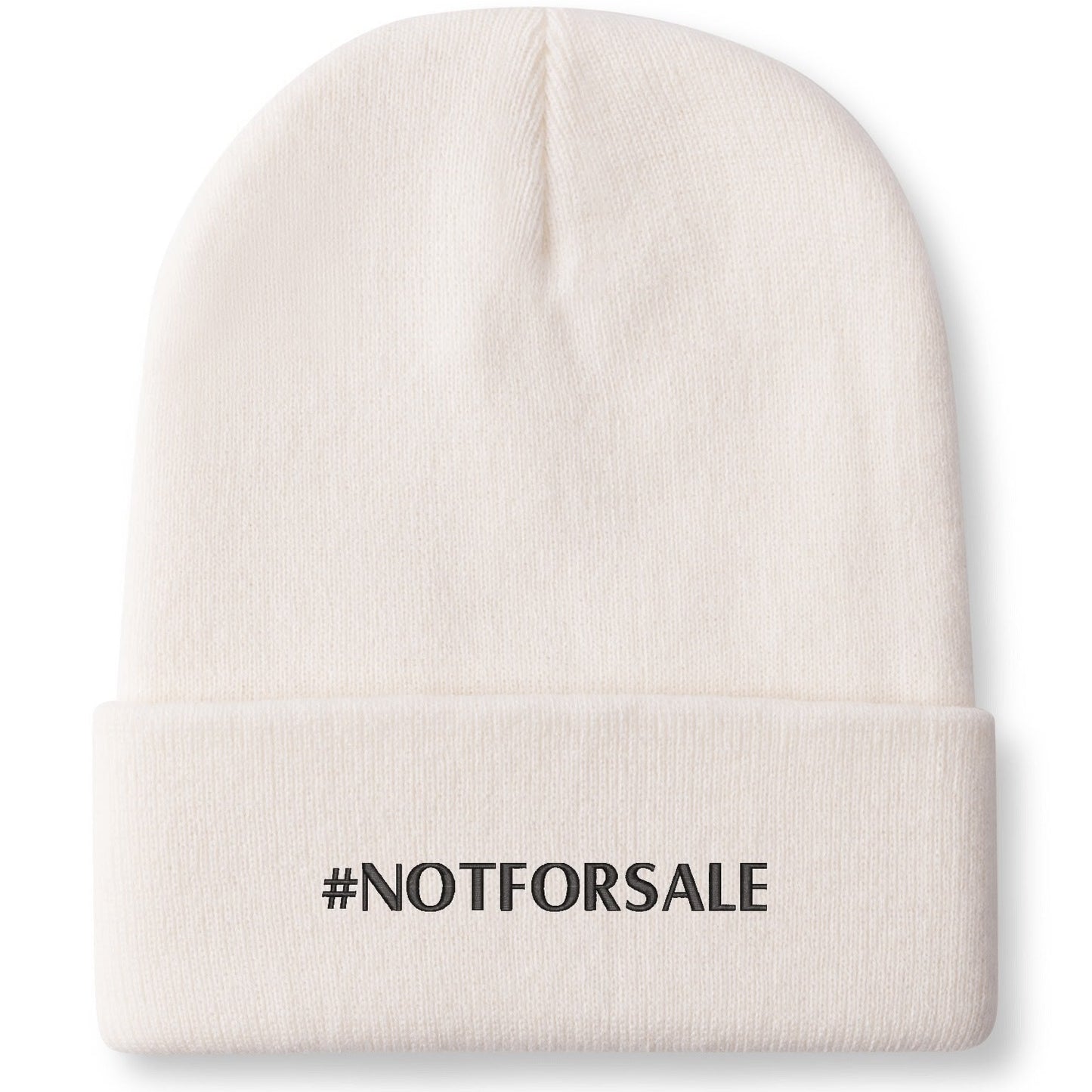 Canada is #NOTFORSALE - Retro Gradient Embroidered Knit Beanie – Stylish and Warm Winter Toque