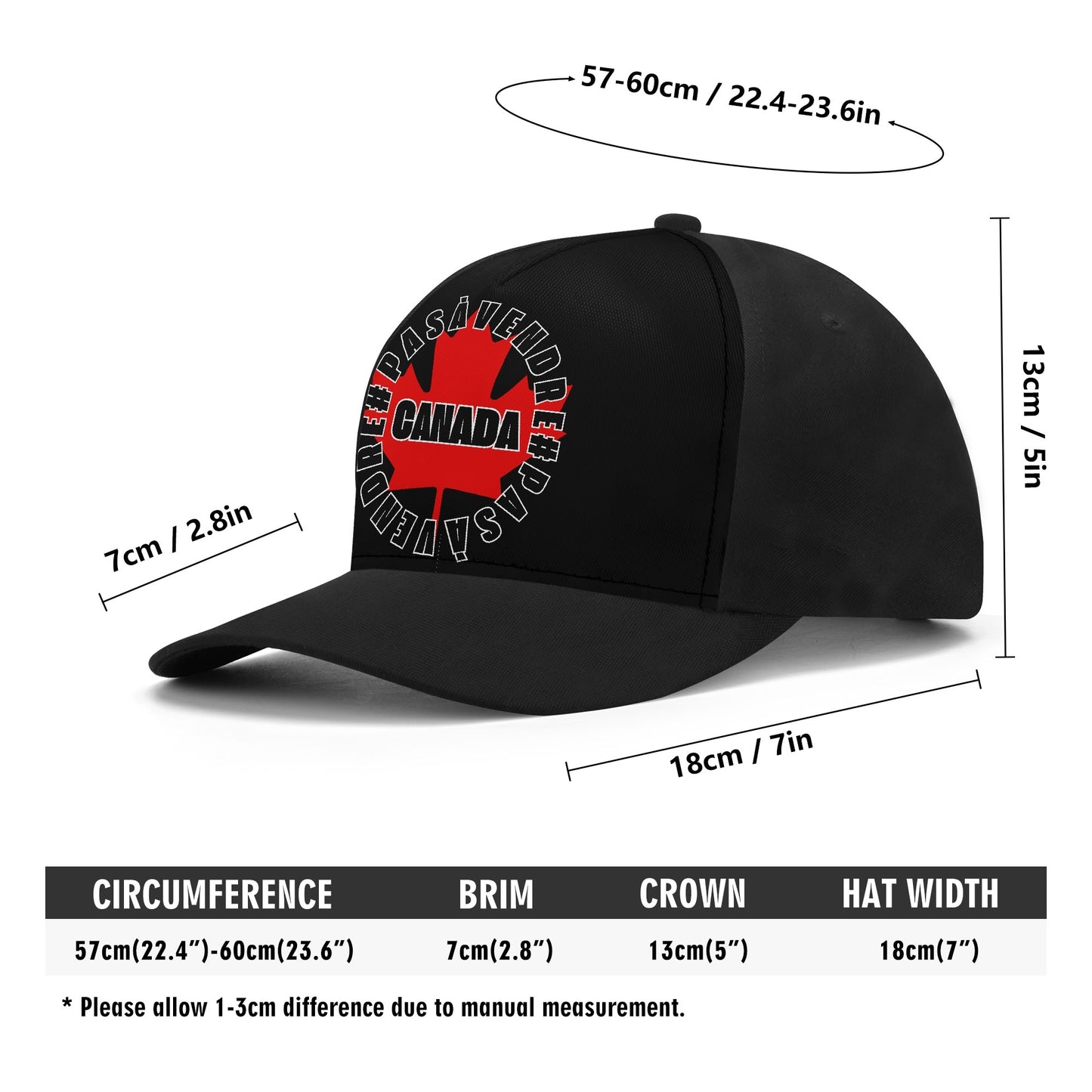 Canada n'est #PASÀVENDRE - Casquette de baseball unisexe – Élégante, confortable et polyvalente