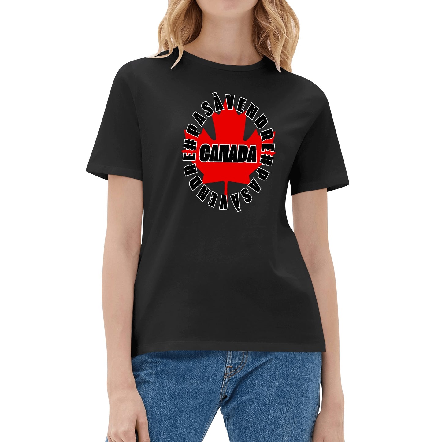 Canada n'est #PASÀVENDRE - T-shirt 100 % coton doux pour femmes