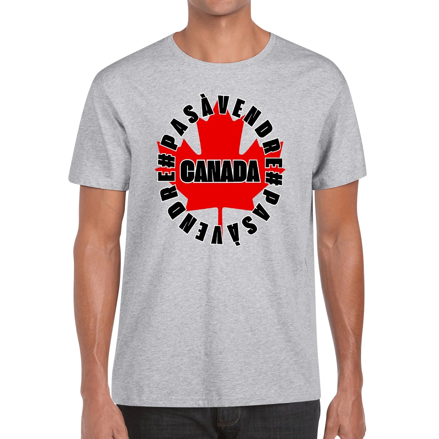 Canada n'est #PASÀVENDRE - T-shirt 100 % coton doux pour hommes