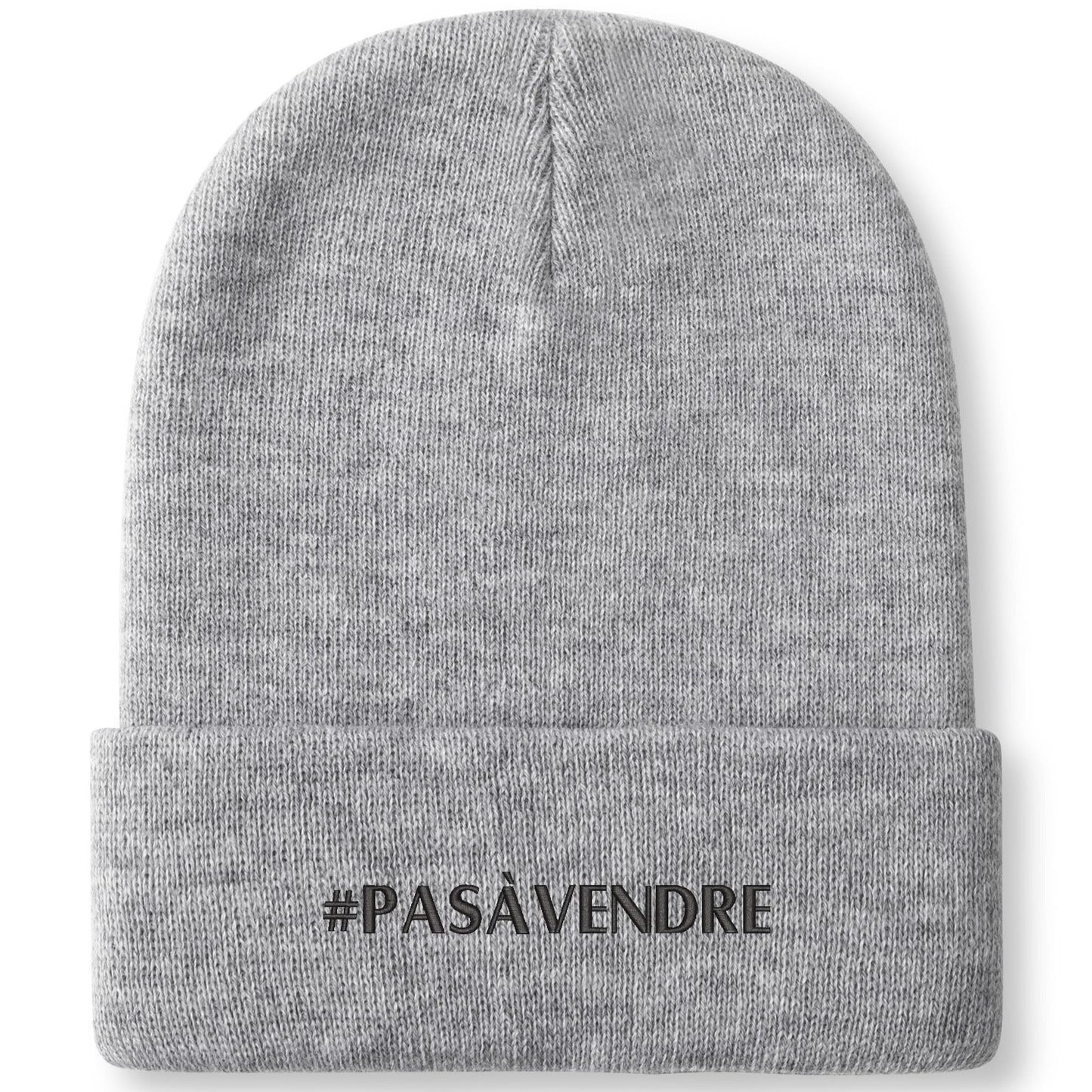 Canada n'est #PASÀVENDRE - Bonnet en tricot brodé dégradé rétro – Élégant et chaud pour l’hiver