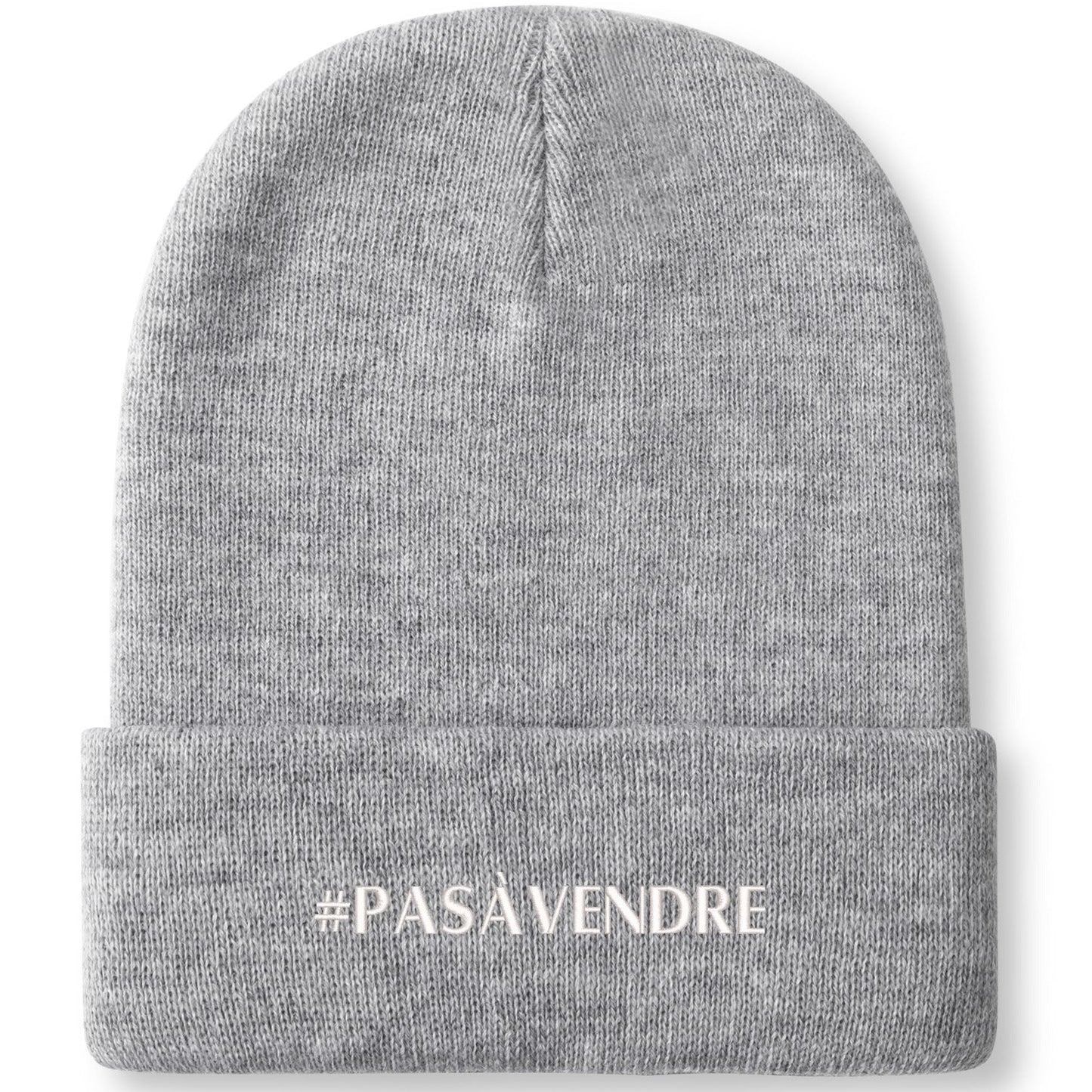 Canada n'est #PASÀVENDRE - Bonnet en tricot brodé dégradé rétro – Élégant et chaud pour l’hiver