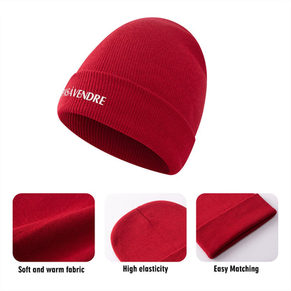 Canada n'est #PASÀVENDRE - Bonnet en tricot brodé dégradé rétro – Élégant et chaud pour l’hiver