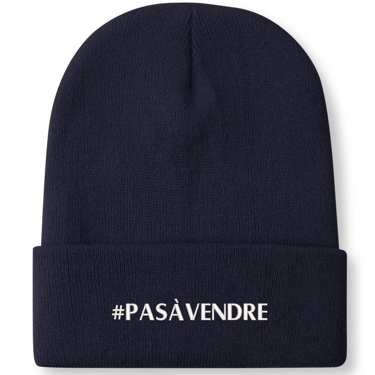 Canada n'est #PASÀVENDRE - Bonnet en tricot brodé dégradé rétro – Élégant et chaud pour l’hiver