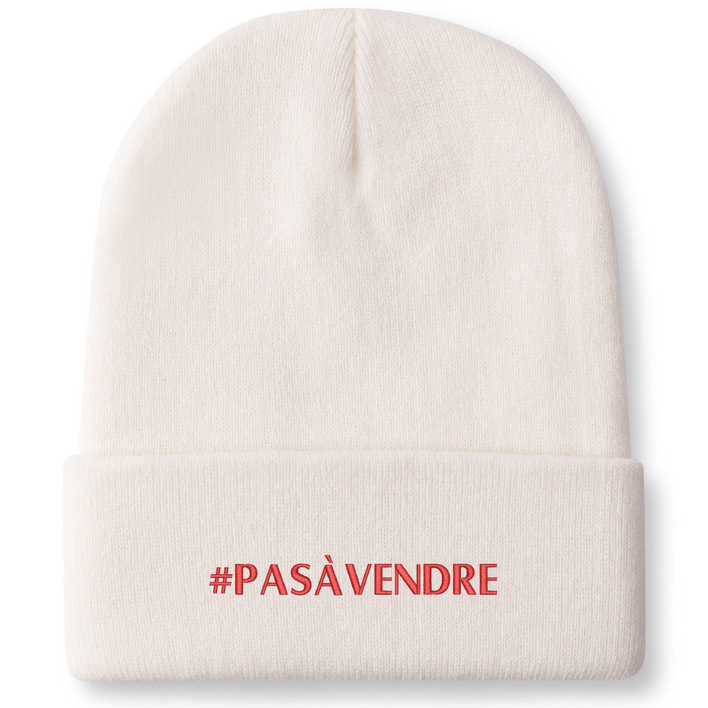 Canada n'est #PASÀVENDRE - Bonnet en tricot brodé dégradé rétro – Élégant et chaud pour l’hiver