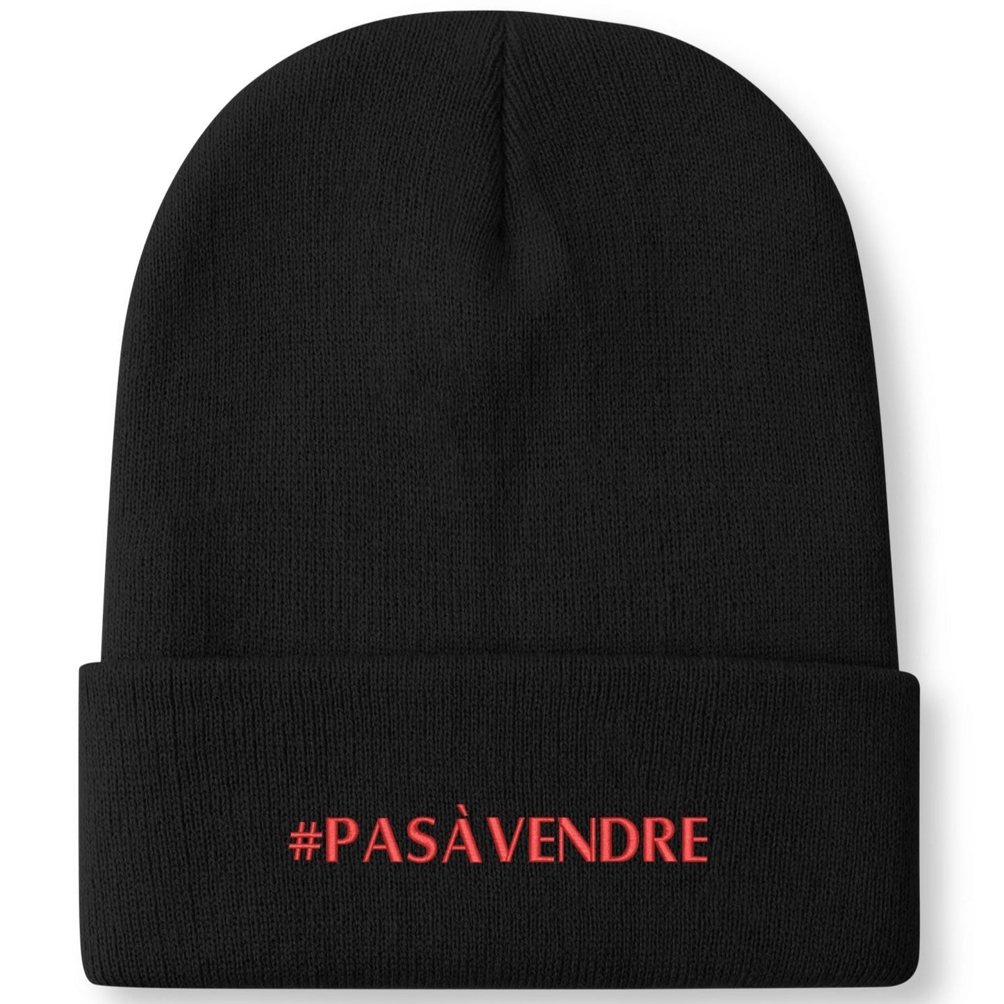 Canada n'est #PASÀVENDRE - Bonnet en tricot brodé dégradé rétro – Élégant et chaud pour l’hiver