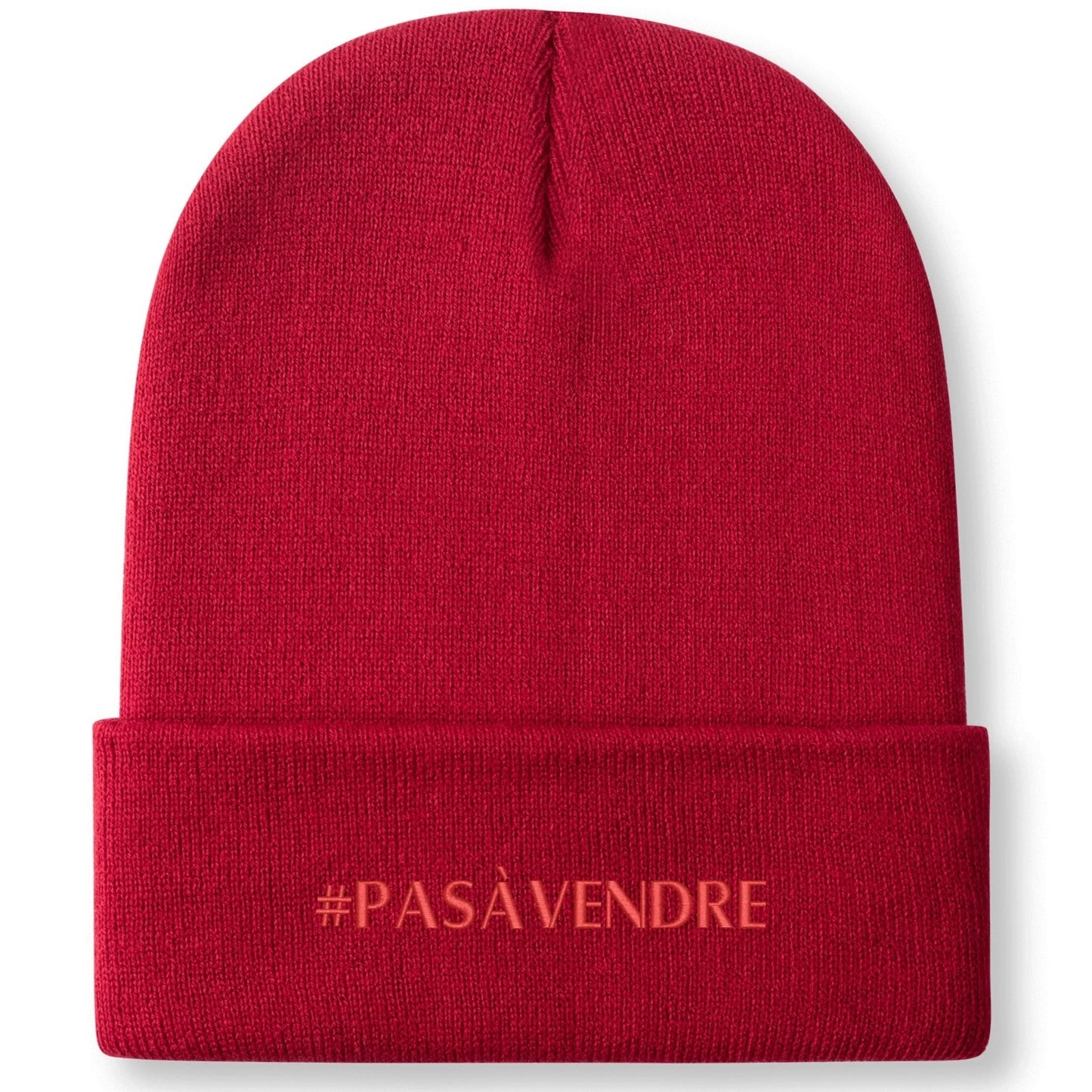 Canada n'est #PASÀVENDRE - Bonnet en tricot brodé dégradé rétro – Élégant et chaud pour l’hiver