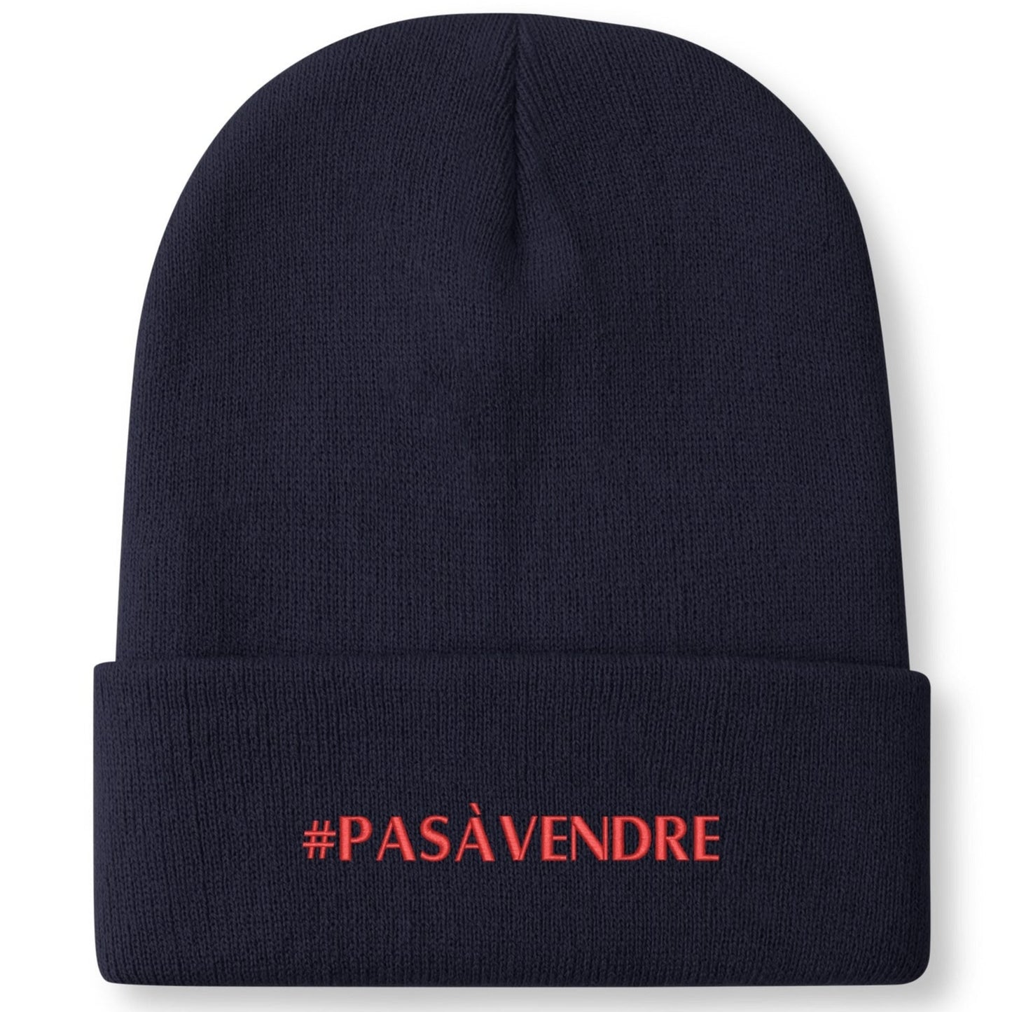 Canada n'est #PASÀVENDRE - Bonnet en tricot brodé dégradé rétro – Élégant et chaud pour l’hiver