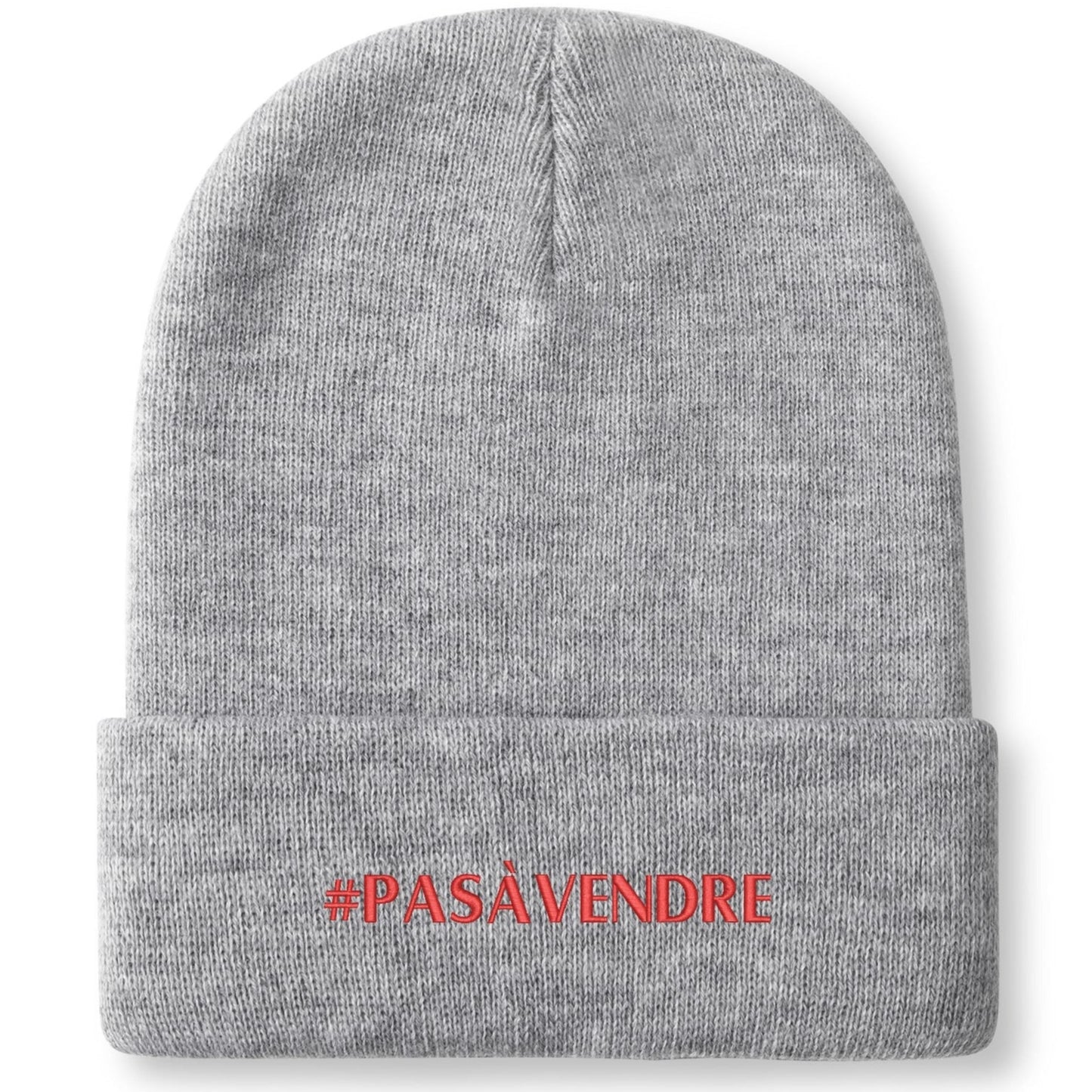 Canada n'est #PASÀVENDRE - Bonnet en tricot brodé dégradé rétro – Élégant et chaud pour l’hiver