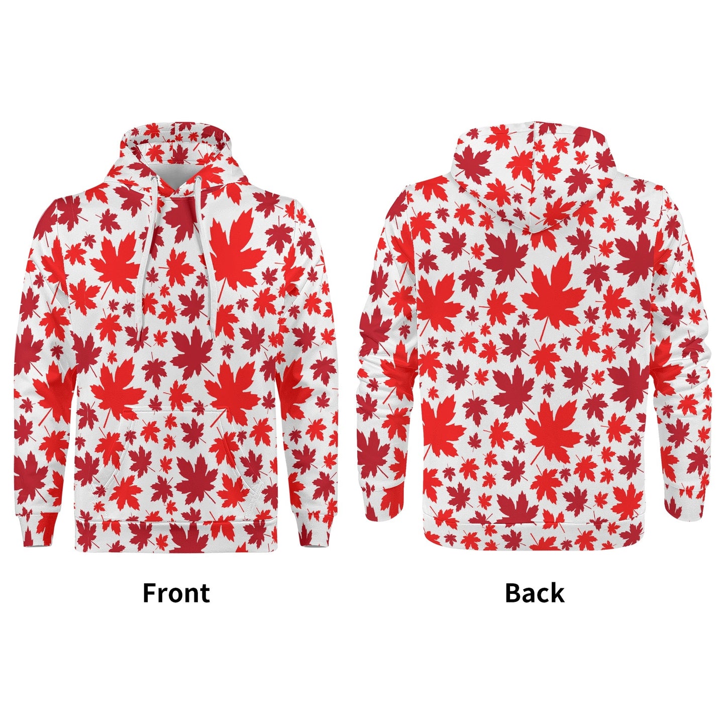 Maple Leaf - Men’s Velvet Hoodie – Warm, Durable, and Stylish