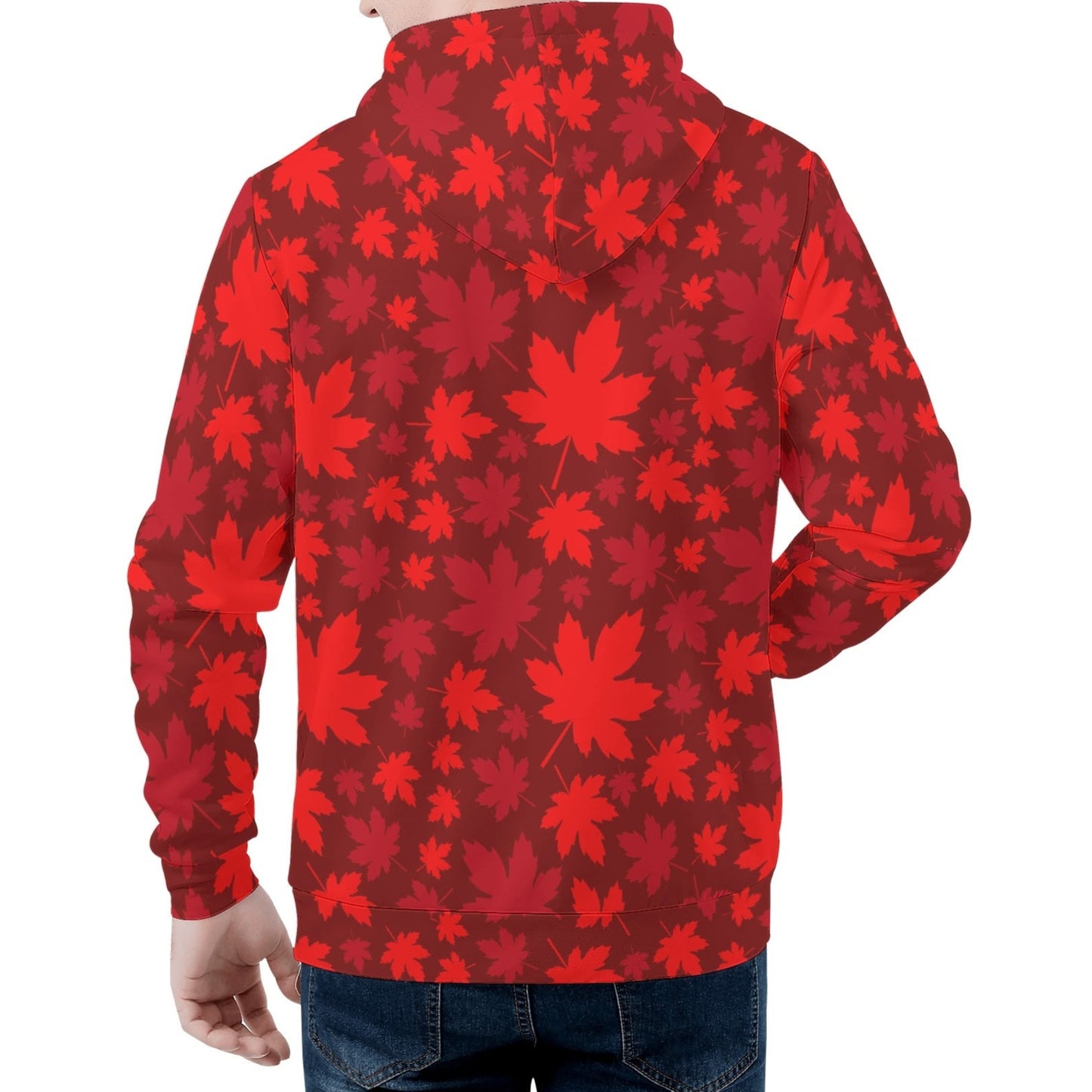 Maple Leaf - Men’s Velvet Hoodie – Warm, Durable, and Stylish