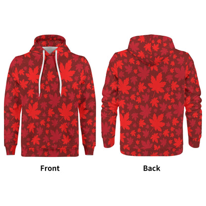 Maple Leaf - Men’s Velvet Hoodie – Warm, Durable, and Stylish